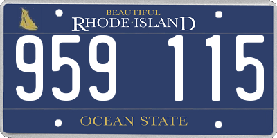 RI license plate 959115
