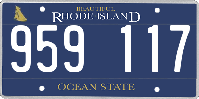 RI license plate 959117