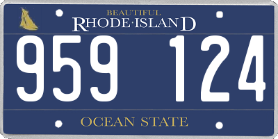 RI license plate 959124