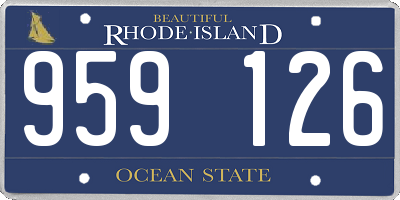 RI license plate 959126