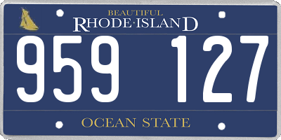 RI license plate 959127