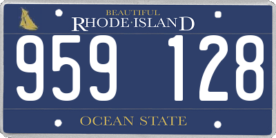 RI license plate 959128