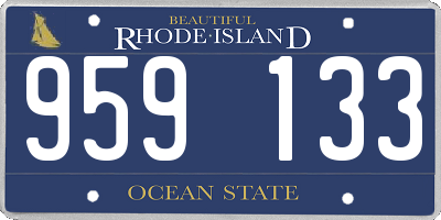 RI license plate 959133