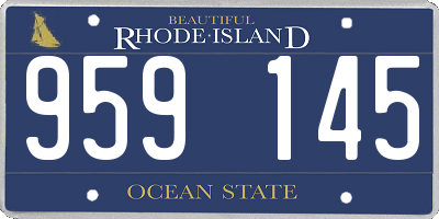 RI license plate 959145