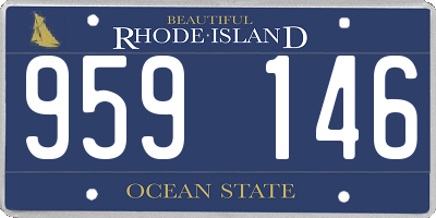 RI license plate 959146