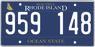 RI license plate 959148