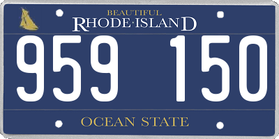 RI license plate 959150