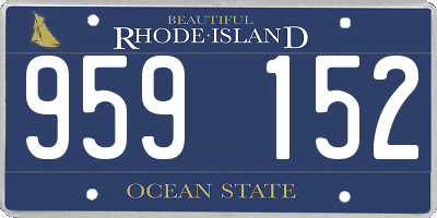 RI license plate 959152