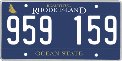 RI license plate 959159