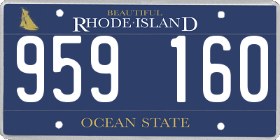 RI license plate 959160