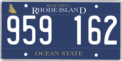 RI license plate 959162