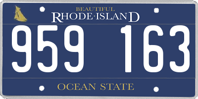 RI license plate 959163