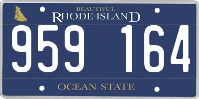 RI license plate 959164
