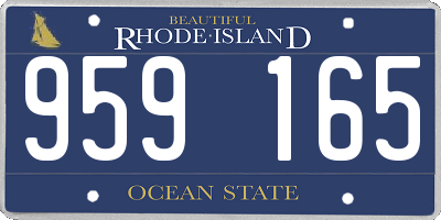 RI license plate 959165