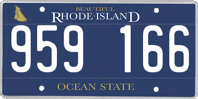 RI license plate 959166