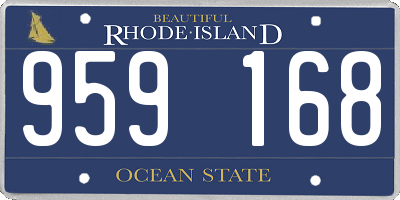 RI license plate 959168