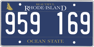 RI license plate 959169