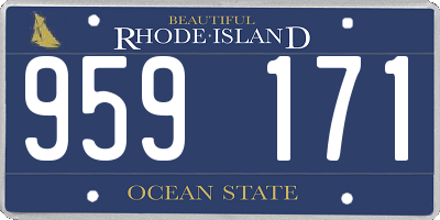 RI license plate 959171