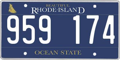 RI license plate 959174