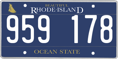 RI license plate 959178