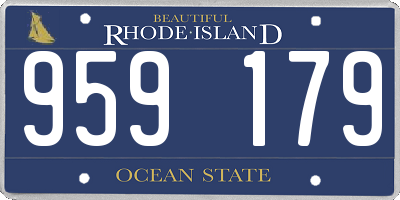 RI license plate 959179