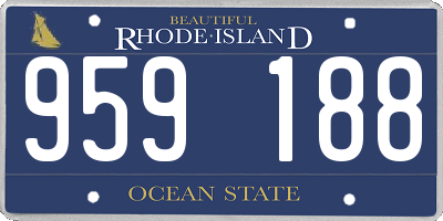 RI license plate 959188