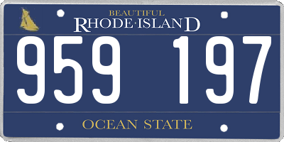 RI license plate 959197