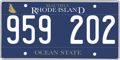 RI license plate 959202
