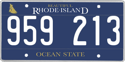 RI license plate 959213