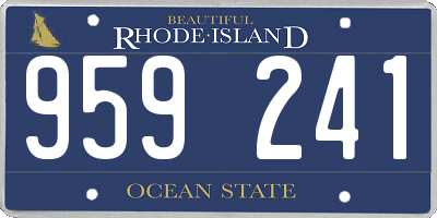 RI license plate 959241