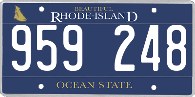 RI license plate 959248