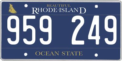 RI license plate 959249