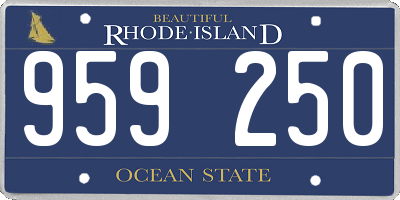 RI license plate 959250