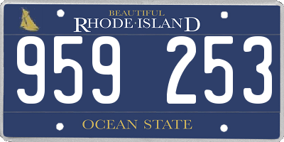 RI license plate 959253