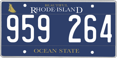 RI license plate 959264