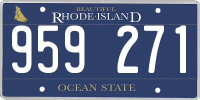 RI license plate 959271