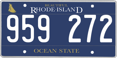 RI license plate 959272