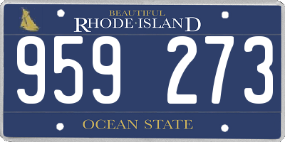 RI license plate 959273