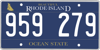 RI license plate 959279