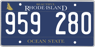 RI license plate 959280