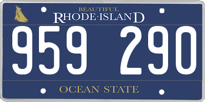 RI license plate 959290