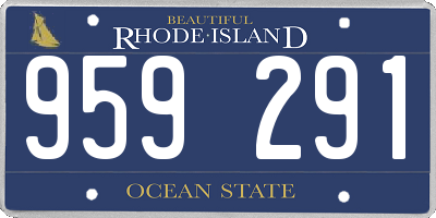 RI license plate 959291