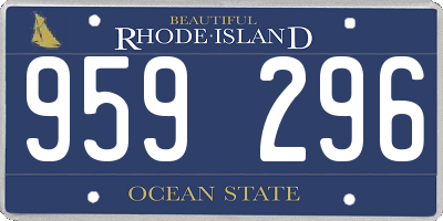 RI license plate 959296