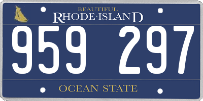 RI license plate 959297