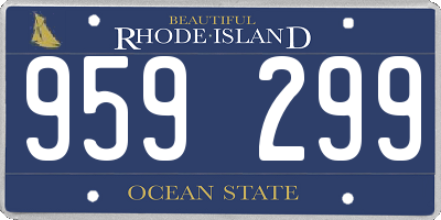 RI license plate 959299
