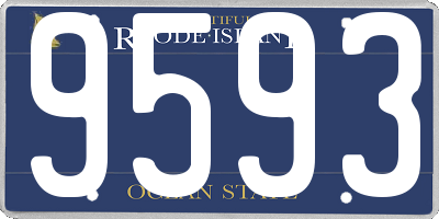 RI license plate 9593