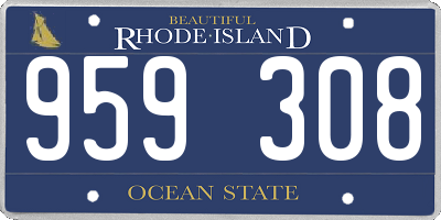 RI license plate 959308