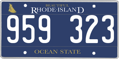 RI license plate 959323