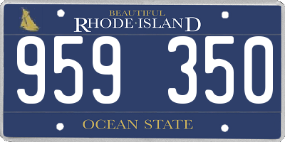 RI license plate 959350