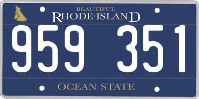 RI license plate 959351
